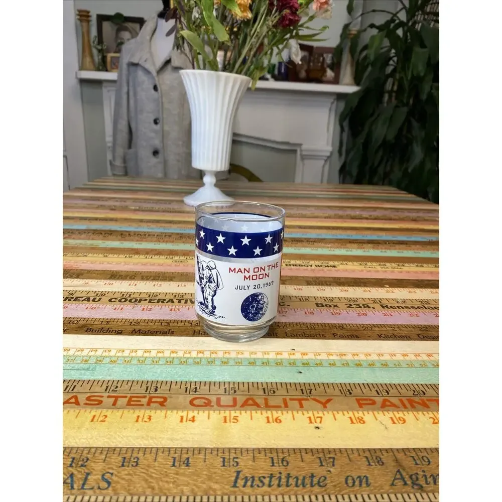 Vintage NASA Apollo 11 Drinking Juice Glass Man On The Moon Libbey 1969 USA